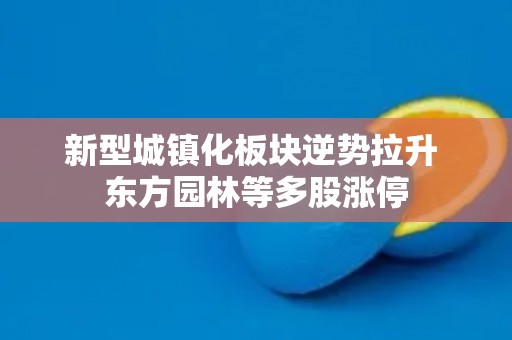 新型城镇化板块逆势拉升 东方园林等多股涨停