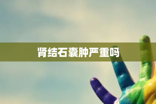 肾结石囊肿严重吗