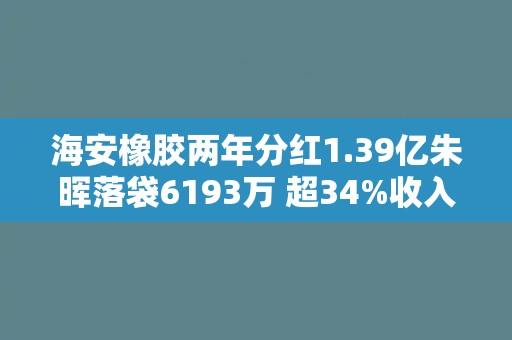 海安橡胶两年分红1.39亿朱晖落袋6193万 超34%收入来自俄罗斯主业稳定性存疑