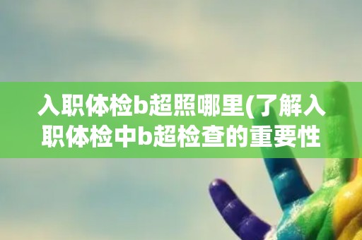 入职体检b超照哪里(了解入职体检中b超检查的重要性和注意事项)