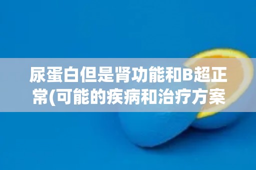 尿蛋白但是肾功能和B超正常(可能的疾病和治疗方案)